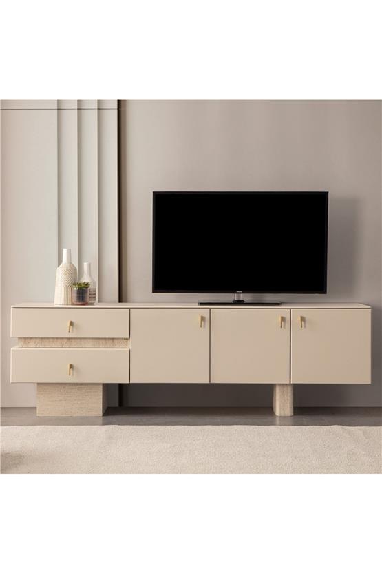 Eymense Kyoto Modern Tv Sehpası Krem