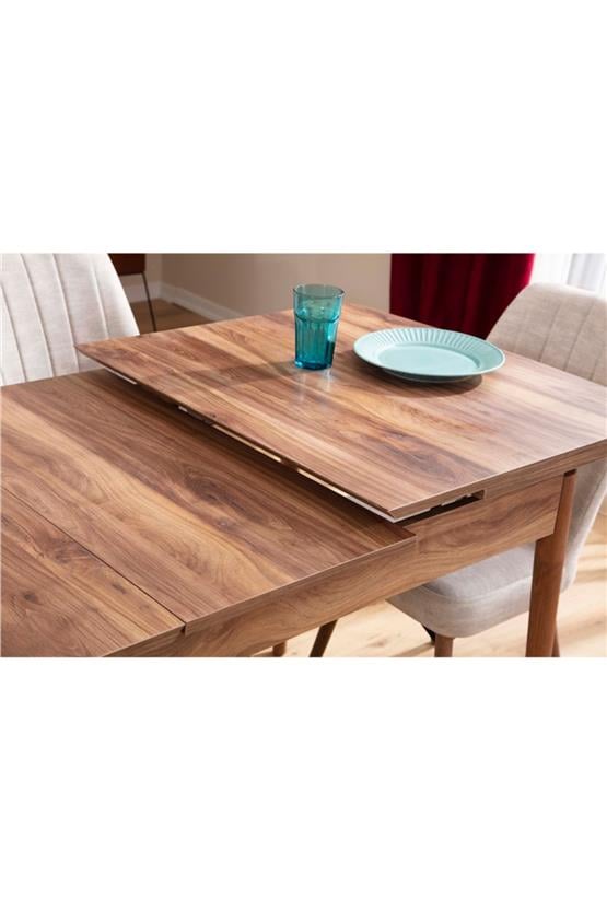 Eymense Lidyana 4 Sandalyeli Mutfak Masa Takımı Krem