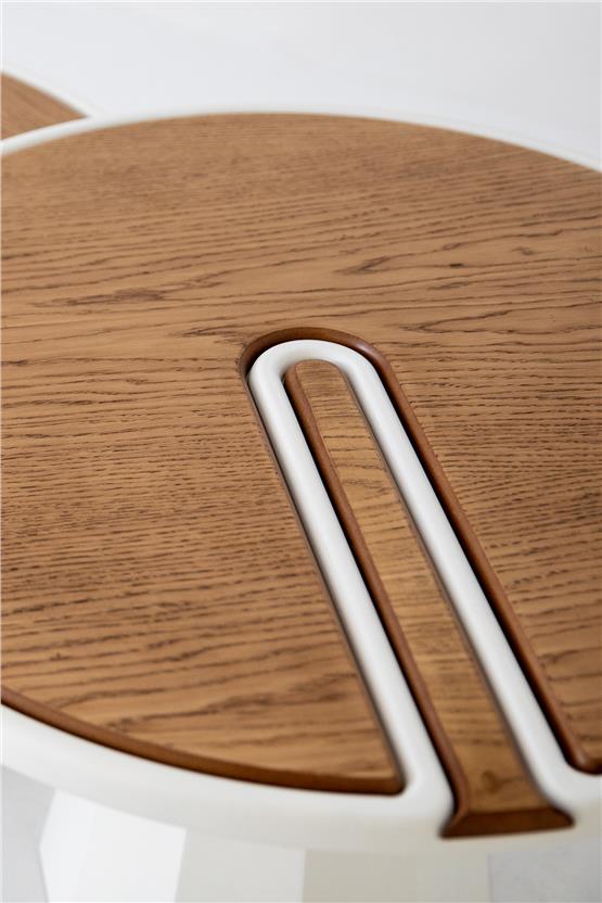 Eymense Lina İkili Orta Sehpa Seti Meşe