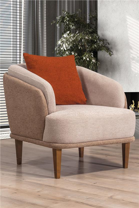 Eymense Linda Modern Koltuk Takımı 3+1 Krem