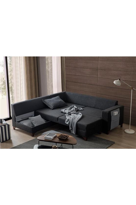 Eymense Loft Köşe Koltuk Takımı Antrasit