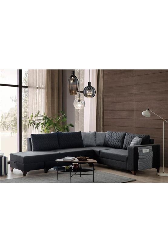 Eymense Loft Köşe Koltuk Takımı Antrasit