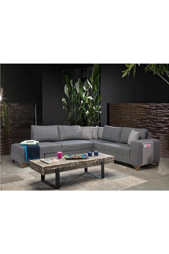 Eymense Loft Köşe Koltuk Takımı Gri