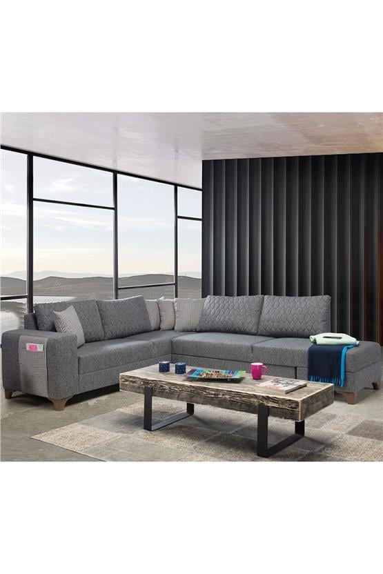 Eymense Loft Köşe Koltuk Takımı Gri