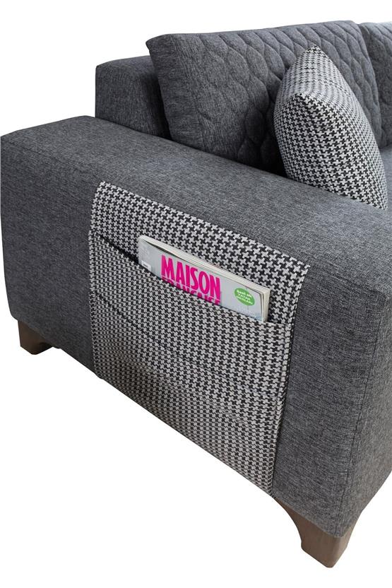 Eymense Loft Köşe Koltuk Takımı Gri