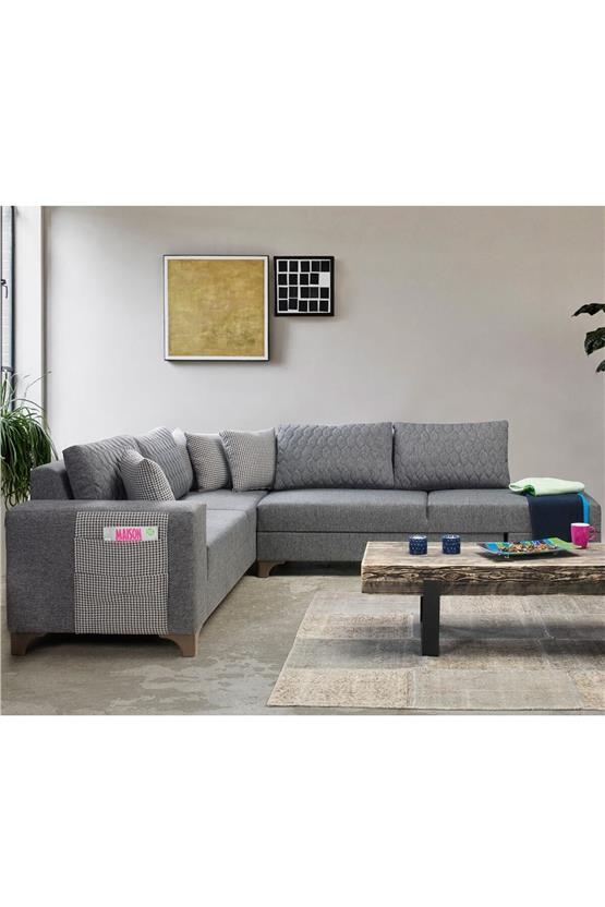 Eymense Loft Köşe Koltuk Takımı Gri
