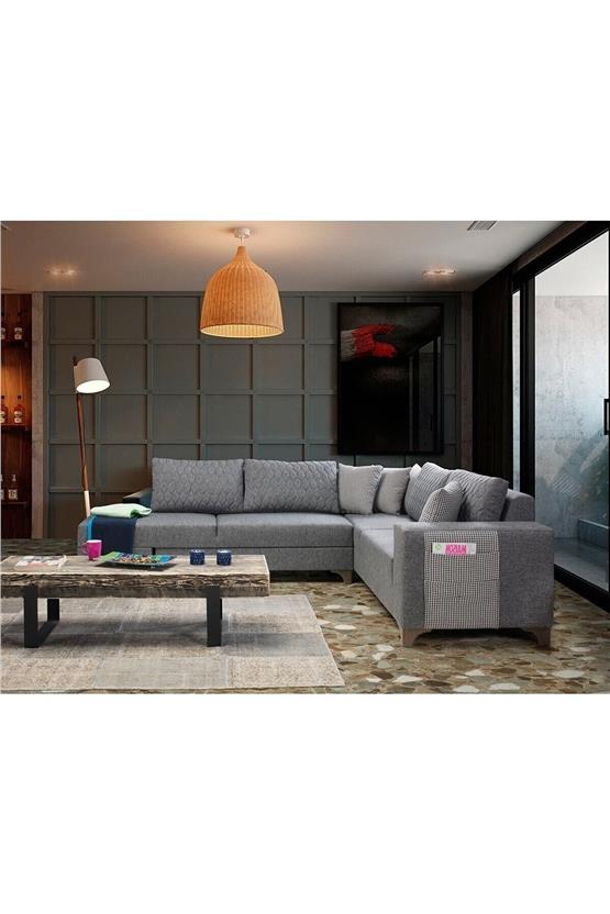 Eymense Loft Köşe Koltuk Takımı Gri