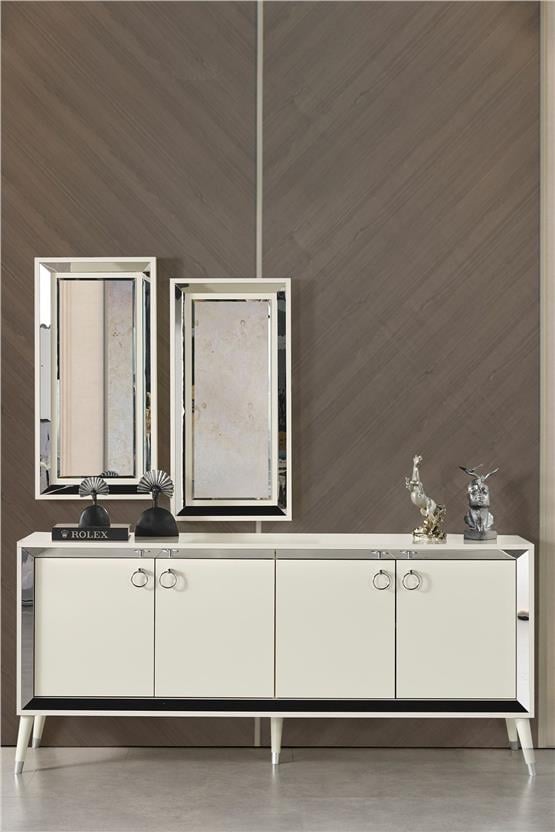 Eymense Lotus Konsol Silver Beyaz Silver