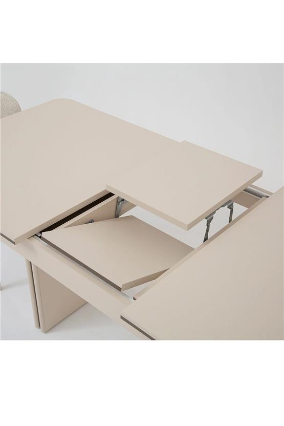 Eymense Lumera Yemek Odası Takımı Krem