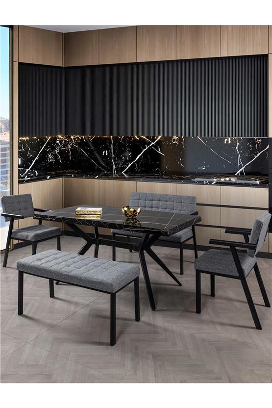 Eymense Lyon Mutfak Masa Bench Takımı