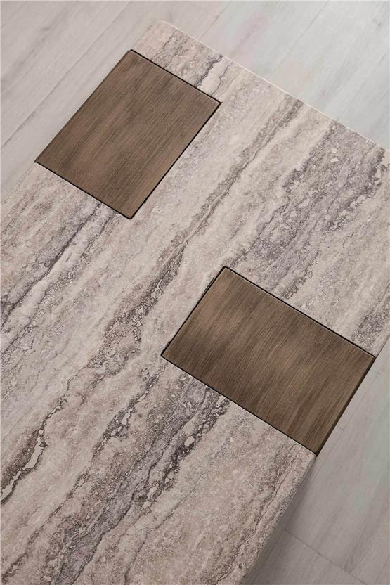 Eymense Marble Soft Orta Sehpa Ceviz