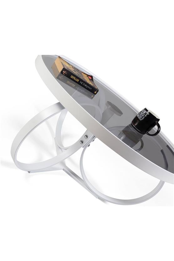 Eymense Marry Beyaz Orta Sehpa Beyaz