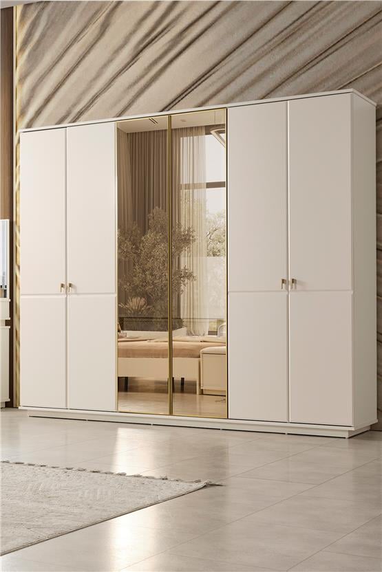 Eymense Masal Benchli Modern 6 Kapaklı Yatak Odası Takımı