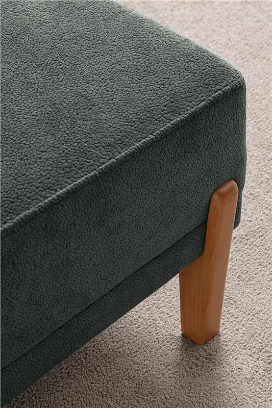 Eymense Mocha Plus Sırt Mekanizmalı Köşe Koltuk Yeşil Sağ Köşe