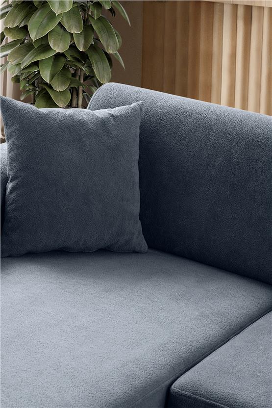 Eymense Mocha Plus Sırt Mekanizmalı Köşe Koltuk Mavi Sol Köşe