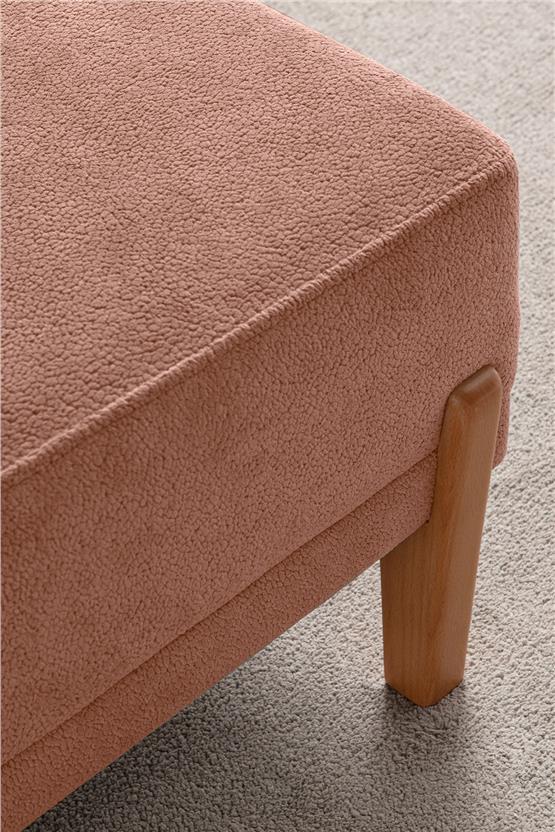 Eymense Mocha Plus Sırt Mekanizmalı Köşe Koltuk Pembe Sağ Köşe