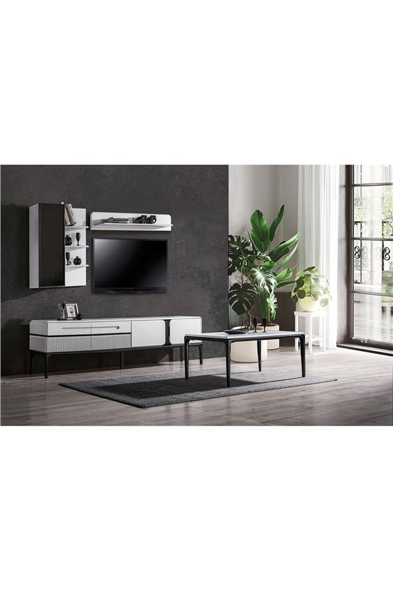 Eymense Nirvana Tv Ünitesi Seti Beyaz