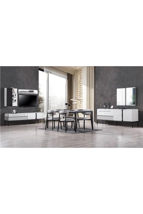 Eymense Nirvana Tv Ünitesi Seti Beyaz