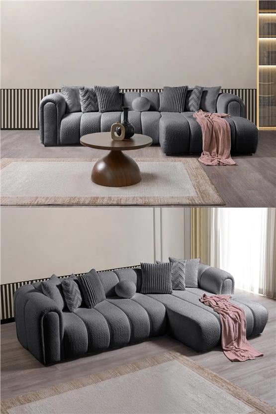 Eymense Nline Köşe Koltuk Takımı Antrasit Sağ Köşe