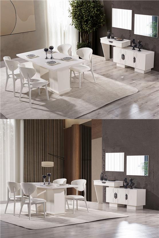 Eymense Opal 6 Sandalyeli Yemek Odası Takımı