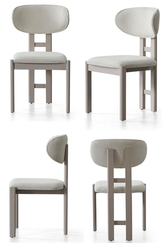 Eymense Oslo 4 Sandalyeli Yemek Masa Takımı Krem