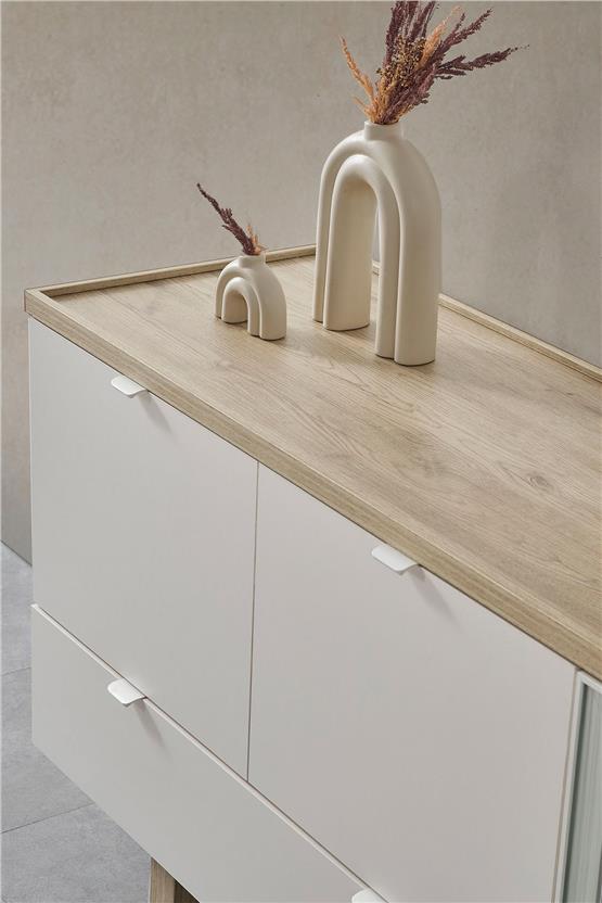 Eymense Palermo 4 Sandalyeli Yemek Odası Takımı Krem