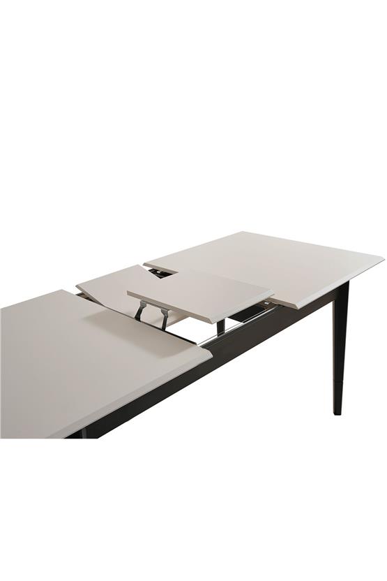 Eymense Pars 4 Sandalyeli Yemek Masa Takımı Antrasit