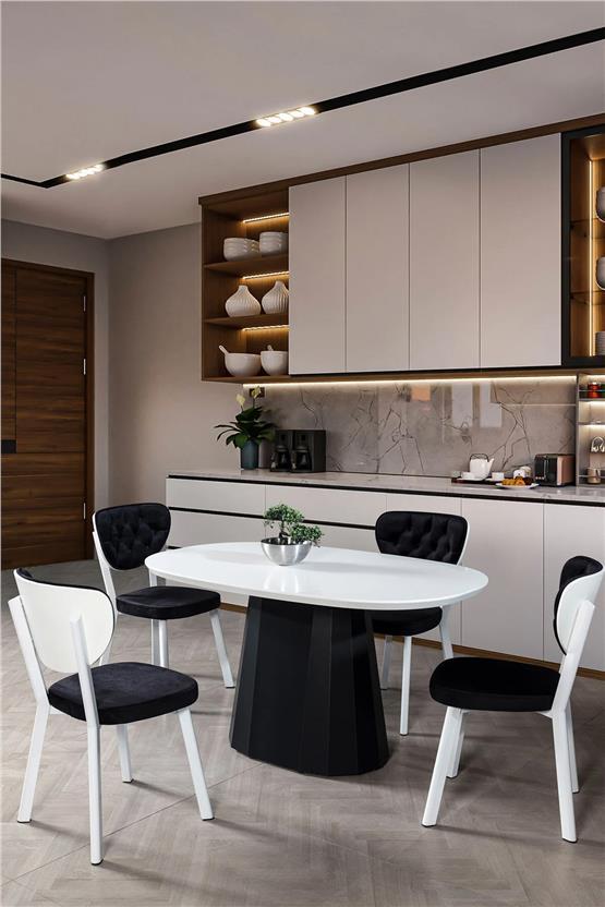 Eymense Paulo 4 Sandalyeli Mutfak Masa Takımı