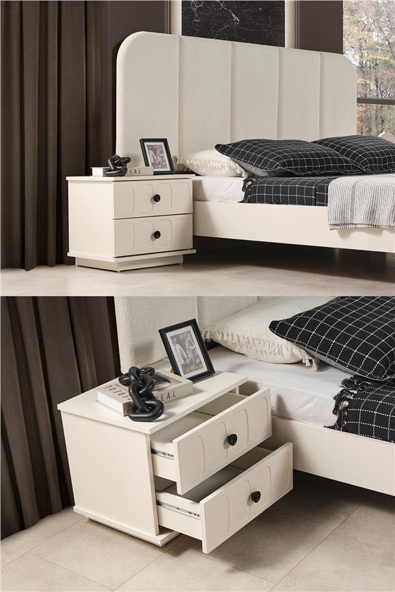 Eymense Petek Benchli Modern 6 Kapaklı Yatak Odası Takımı