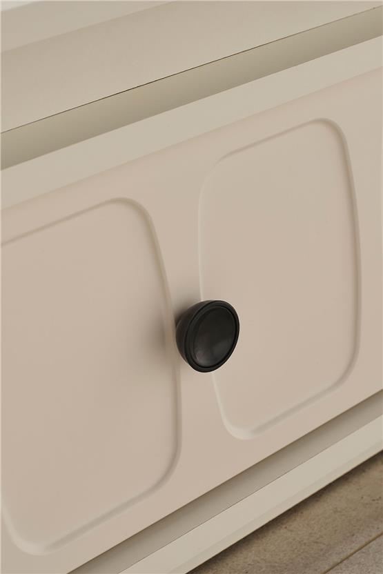 Eymense Petek Modern Tv Ünitesi Seti Krem