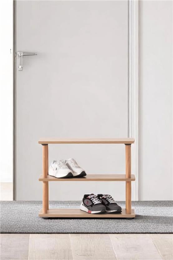 Eymense Pia 3 Raflı Kitaplık Çok Amaçlı Dolap Ceviz