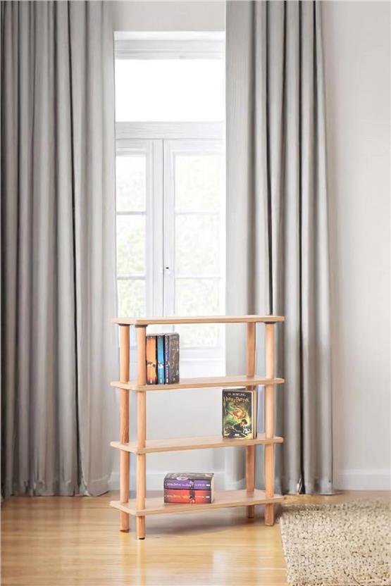 Eymense Pia 4 Raflı Kitaplık Çok Amaçlı Dolap Ceviz