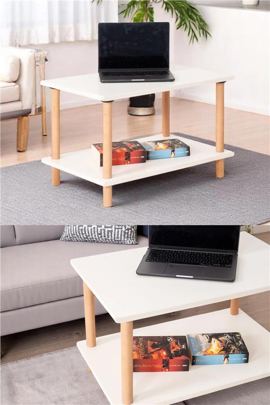 Eymense Pia Orta Sehpa Beyaz