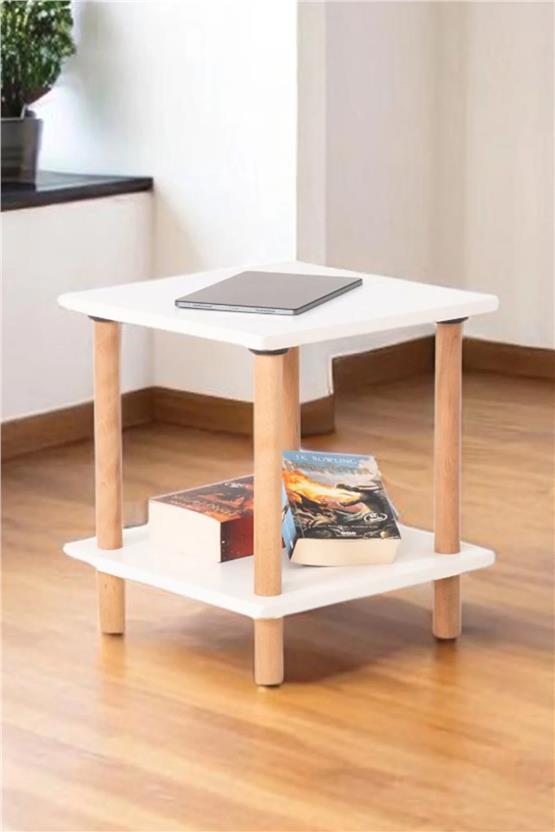 Eymense Pia Yan Sehpa Beyaz