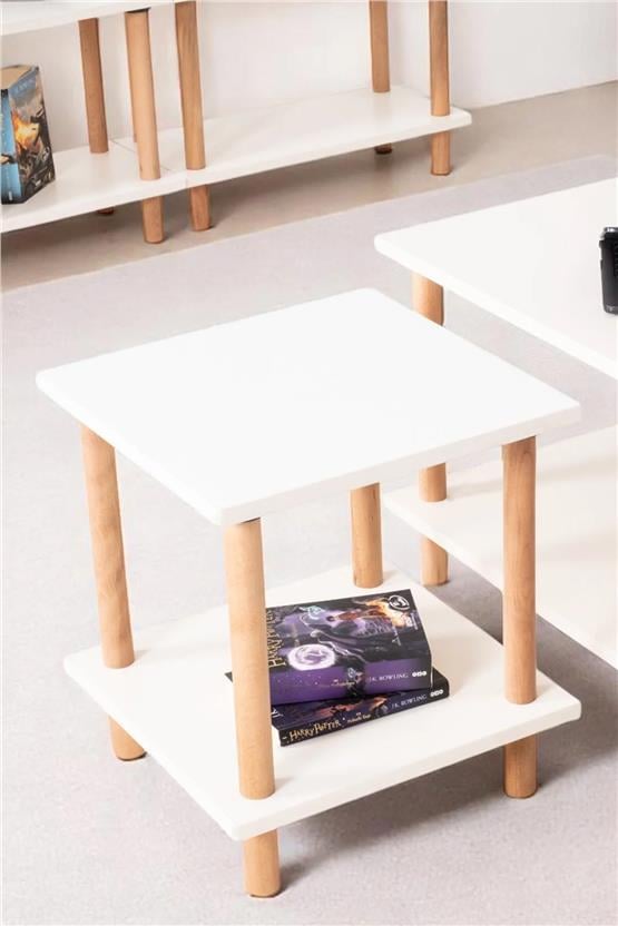 Eymense Pia Yan Sehpa Beyaz