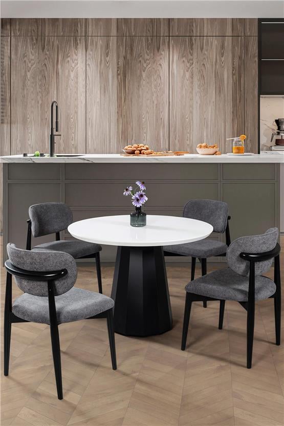 Eymense Ren 4 Sandalyeli Mutfak Masa Takımı