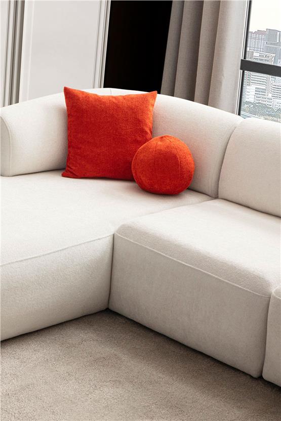 Eymense Roma Köşe Koltuk Takımı Sol Köşe Beyaz