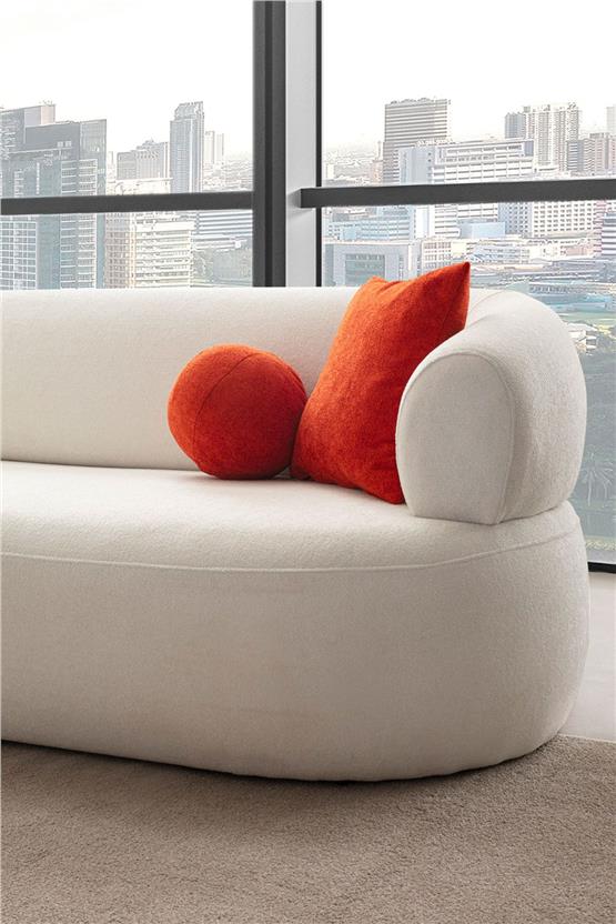 Eymense Roma Köşe Koltuk Takımı Sol Köşe Beyaz