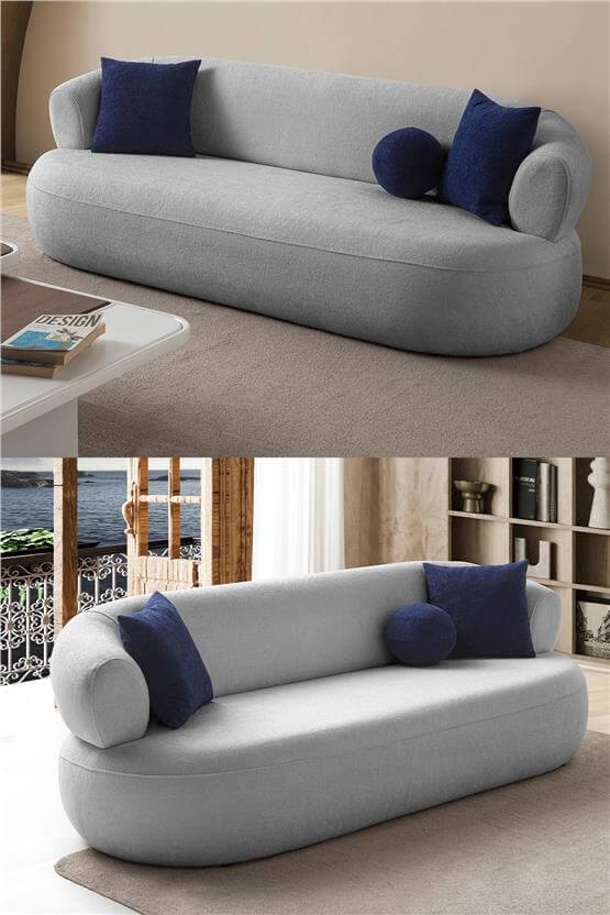 Eymense Roma Üçlü Koltuk Gri