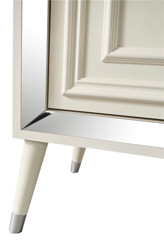 Eymense Rosa Silver Modern Konsol Beyaz