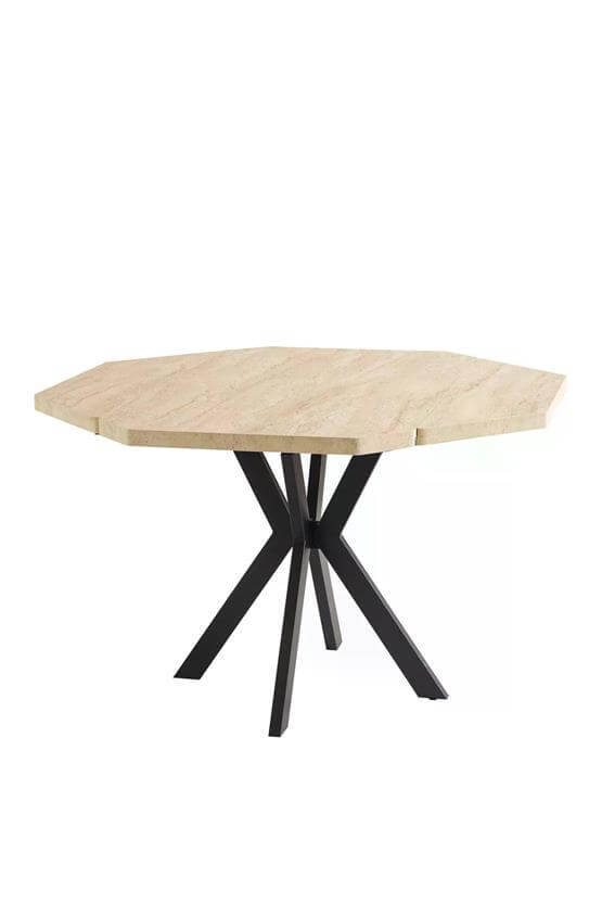 Eymense Selen 4 Sandalyeli Açılır Mutfak Masa Takımı Krem