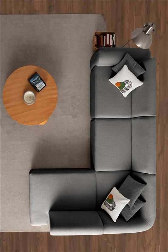 Eymense Sloft Köşe Koltuk Takımı Antrasit