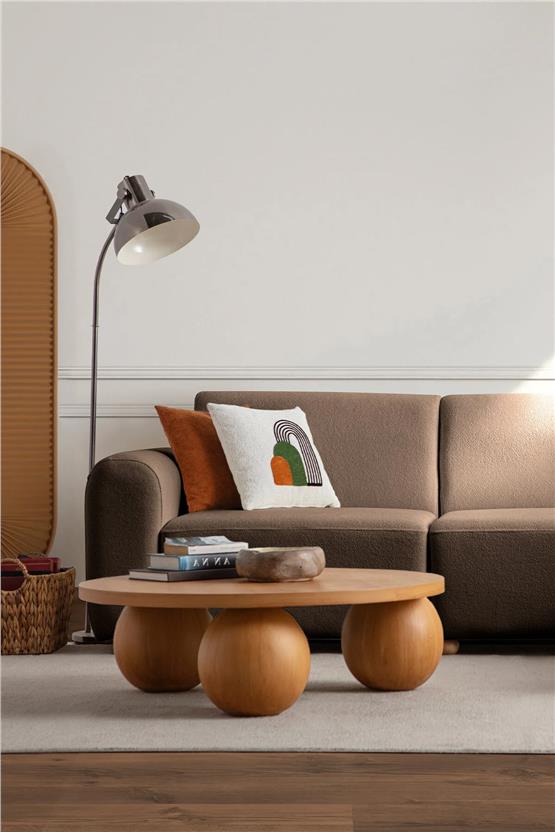 Eymense Sloft Köşe Koltuk Takımı Kahverengi