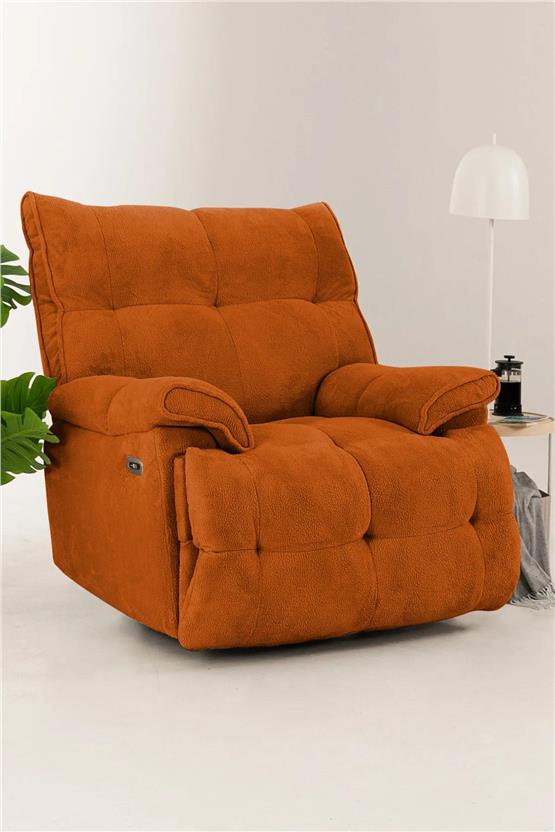 Eymense Soft Elektrik Mekanizmalı Tv Baba Koltuğu Sallanır Kiremit