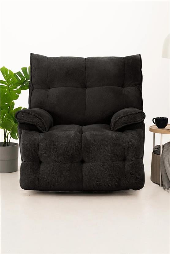 Eymense Soft Elektrik Mekanizmalı Tv Baba Koltuğu Sallanır Antrasit