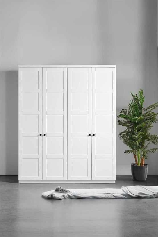 Eymense Stockholm 160lık Gardırop Beyaz