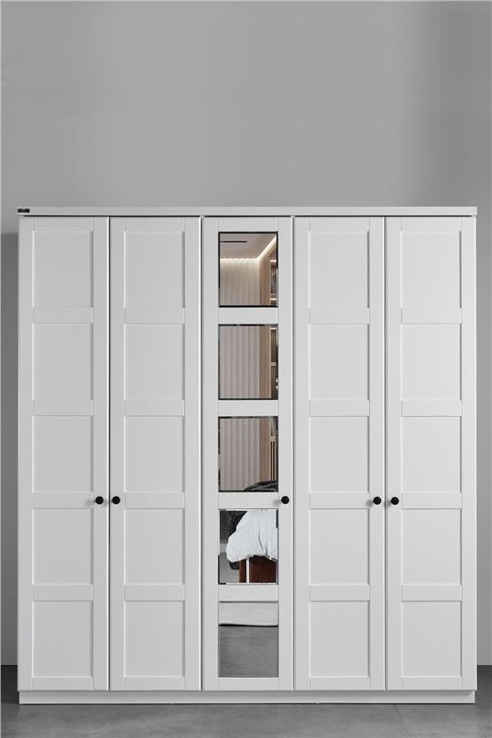 Eymense Stockholm 200lık Gardırop Beyaz