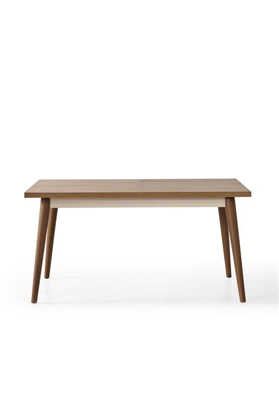 Eymense Sude Bohem 4 Sandalyeli Açılır Masalı Yemek Masası Takımı Ceviz