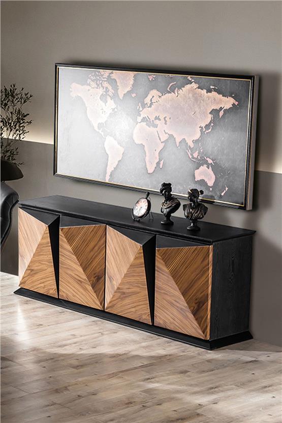 Eymense Tesla Ofis Lüx Konsol Ceviz