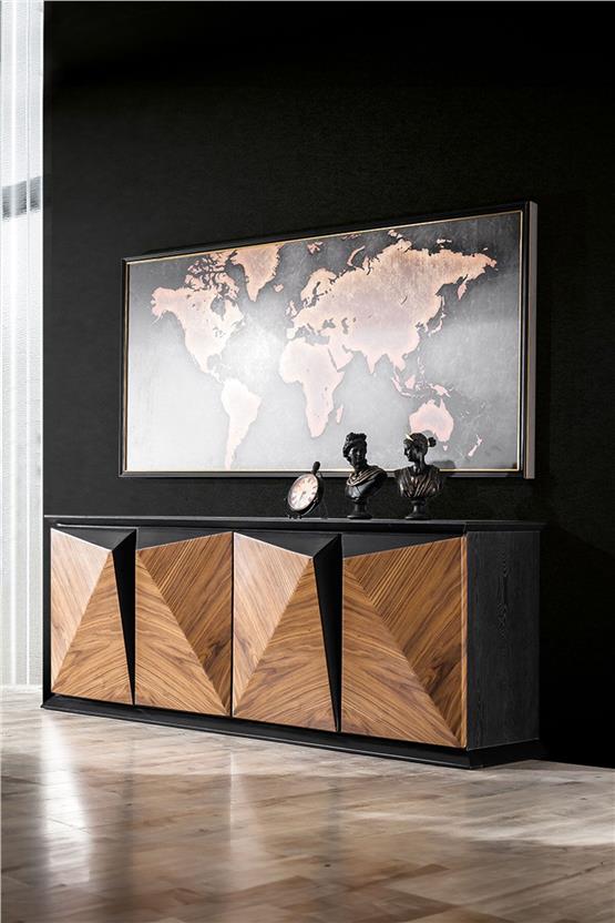 Eymense Tesla Ofis Lüx Konsol Ceviz